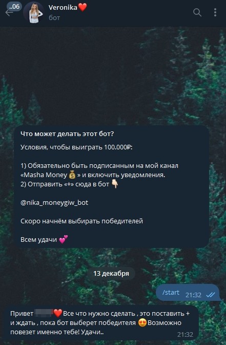 Nika Moneygiw Bot телеграм обзор