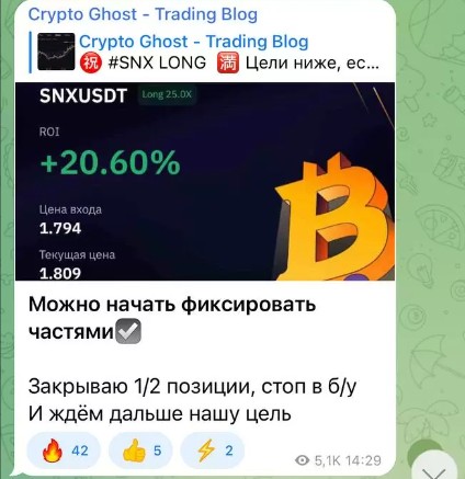 Crypto Ghost телеграм