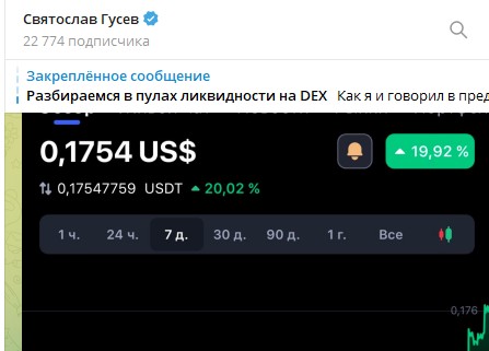 Телеграм канал Святослав Гусев