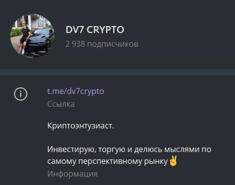 Телеграм DV7 CRYPTO