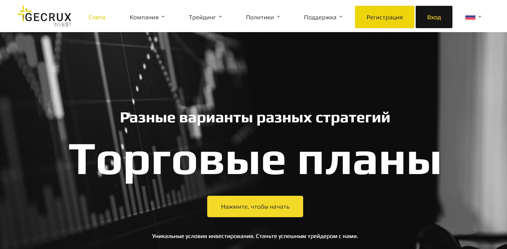 Gecruxinvest торговые планы