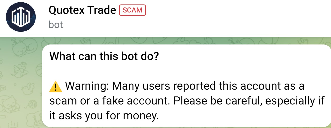 Телеграм Quotex Trade бот