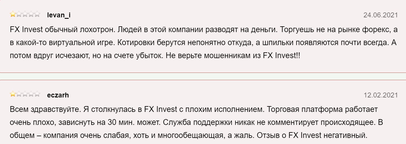 invest fx обзор проекта