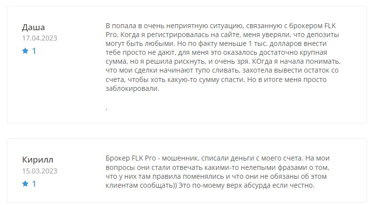 Отзывы о компании FLK Pro