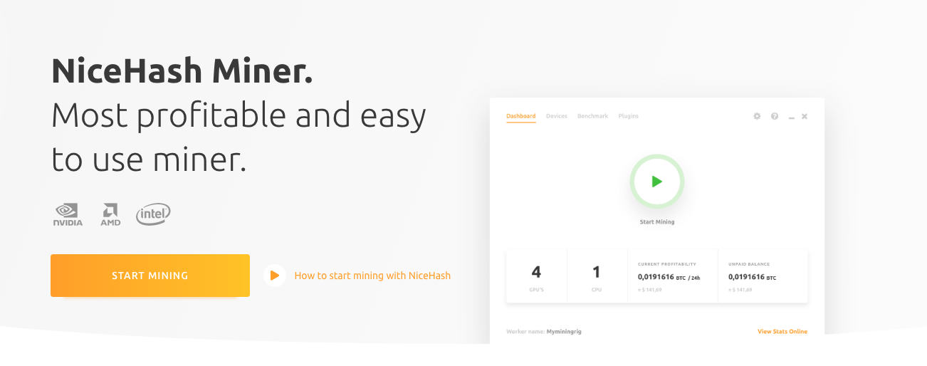 майнинг на nicehash