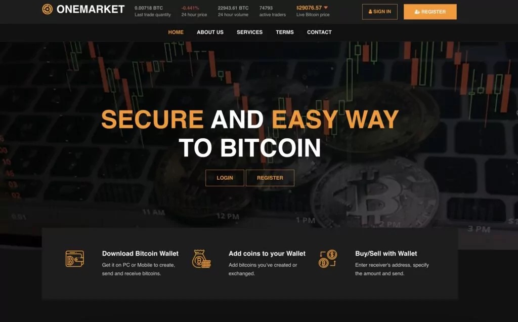 Сайт OneMarket