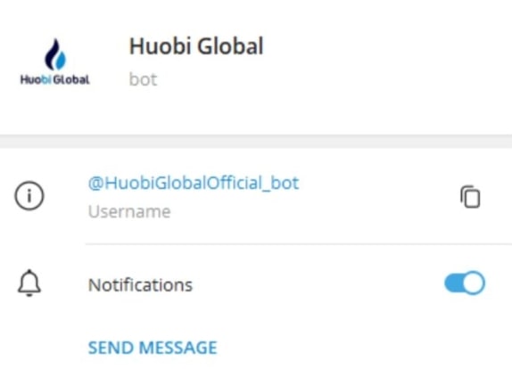 Huobi Trade телеграмм