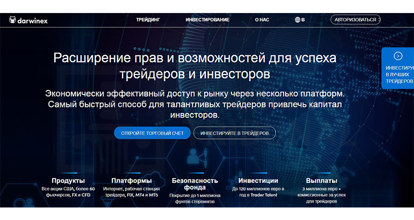 Darwinex - сайт