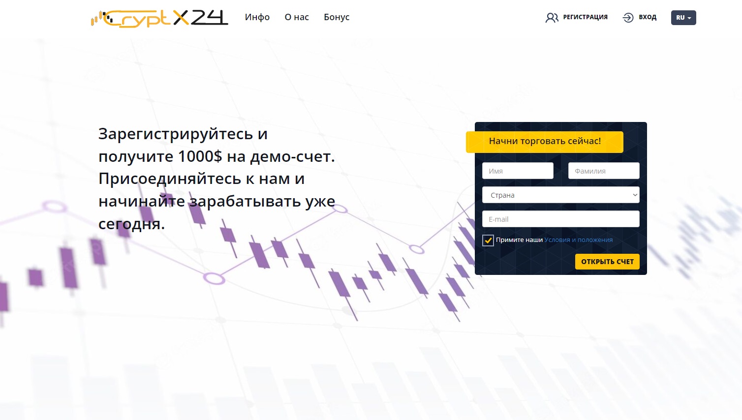 Сайт Cryptx24