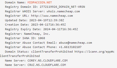 Проверка домена Midpaccoin Net