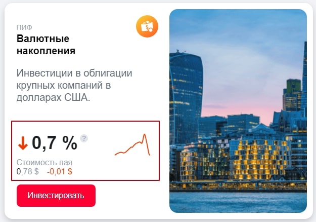 валютные накопления MTS Bank Invest
