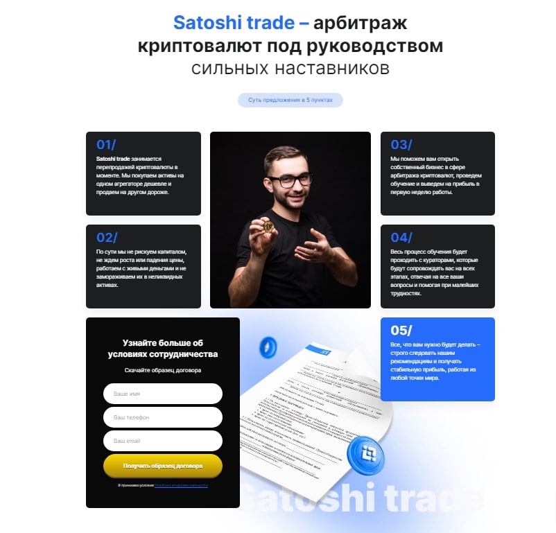 Satoshi Trade сайт