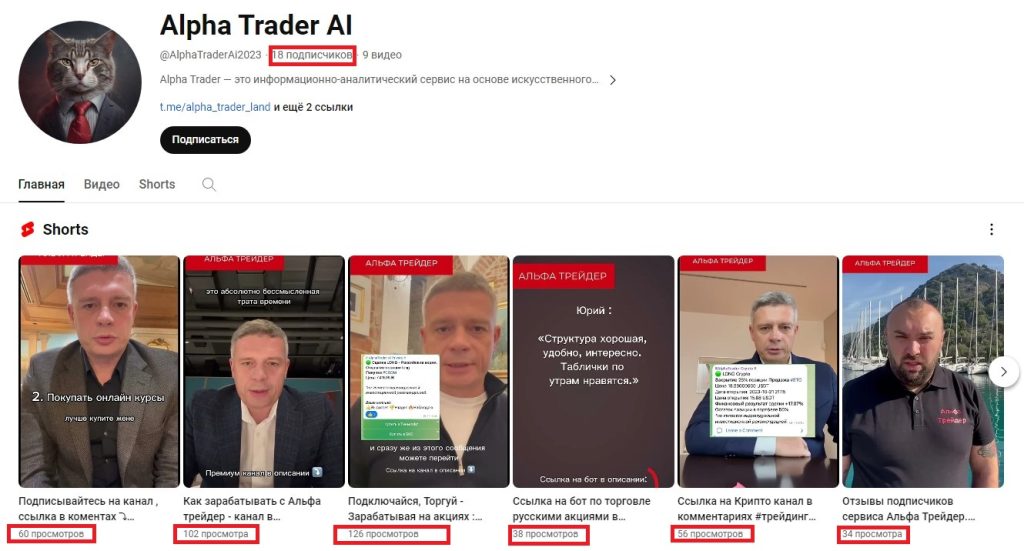 Alpha Trader ютуб