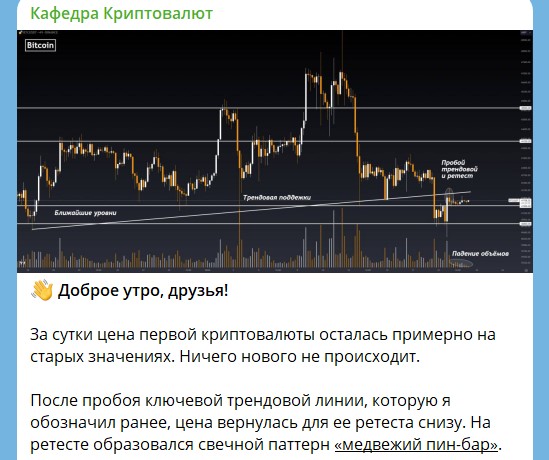 Аналитика На Телеграмм «Кафедра Криптовалют»