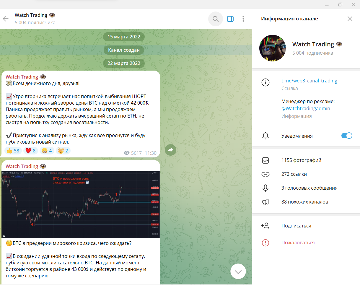 watch trading телеграм канал