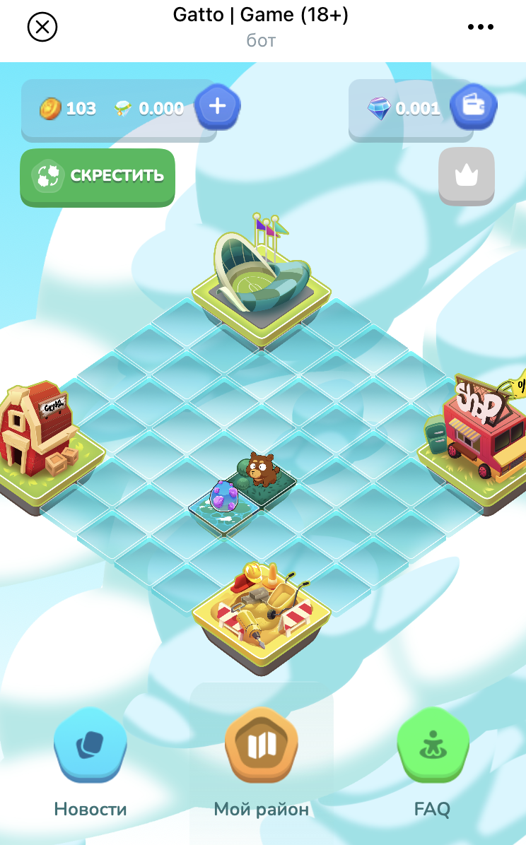 gatto игра телеграмм