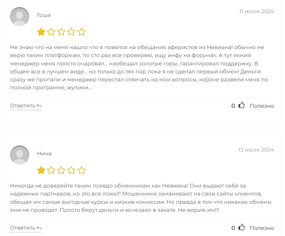 невиана ком отзывы